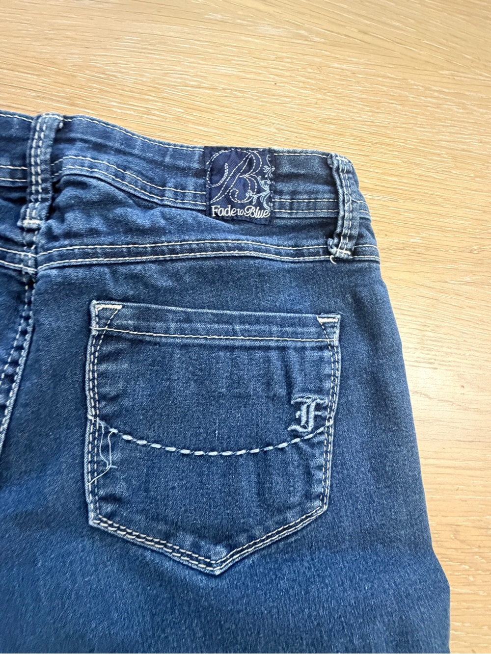 Women's Straight Leg Jeans in Deep Blue Denim - Classic Fit - Picture 6 of 6